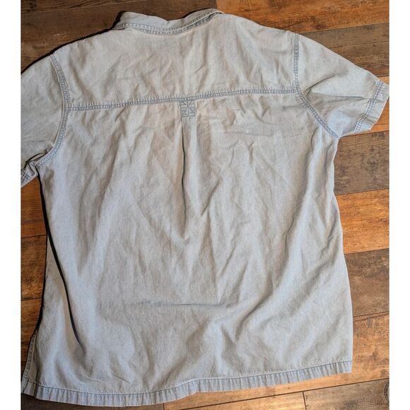 Passion 3X Embroidered Cat Denim Shirt - Picture 6 of 8